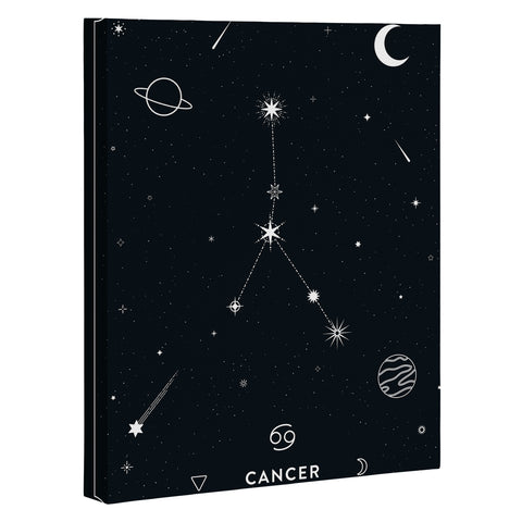 Cuss Yeah Designs Cancer Star Constellation Art Canvas