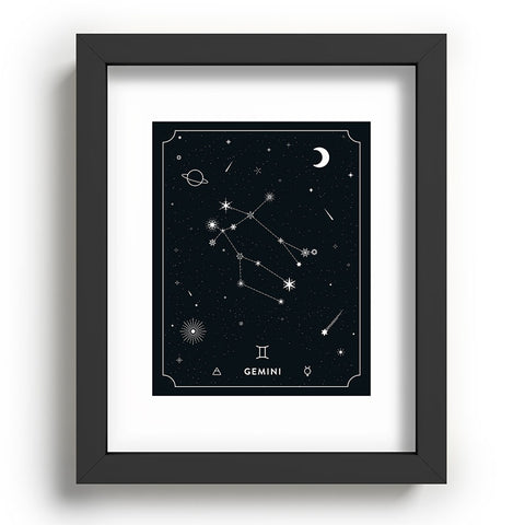 Cuss Yeah Designs Gemini Star Constellation Recessed Framing Rectangle
