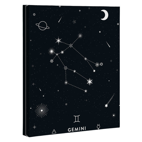 Cuss Yeah Designs Gemini Star Constellation Art Canvas