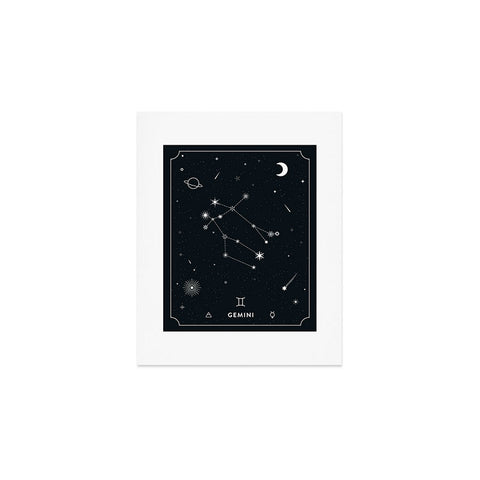 Cuss Yeah Designs Gemini Star Constellation Art Print