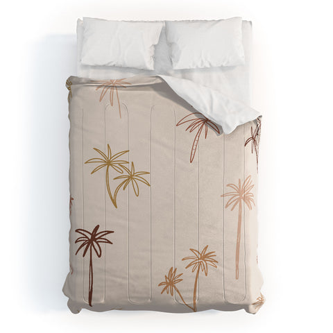 Cuss Yeah Designs Palm Tree Pattern Comforter