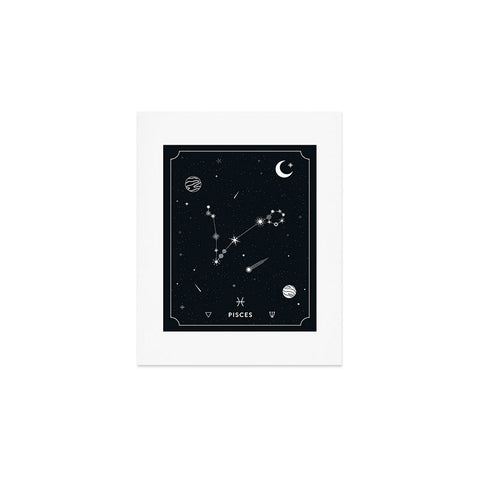 Cuss Yeah Designs Pisces Star Constellation Art Print