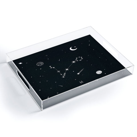 Cuss Yeah Designs Pisces Star Constellation Acrylic Tray