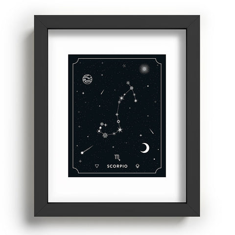 Cuss Yeah Designs Scorpio Star Constellation Recessed Framing Rectangle