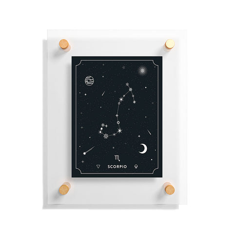 Cuss Yeah Designs Scorpio Star Constellation Floating Acrylic Print