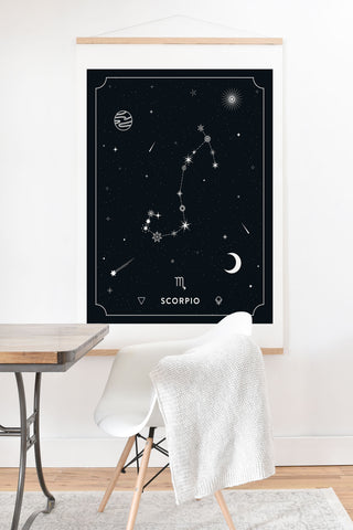 Cuss Yeah Designs Scorpio Star Constellation Art Print And Hanger