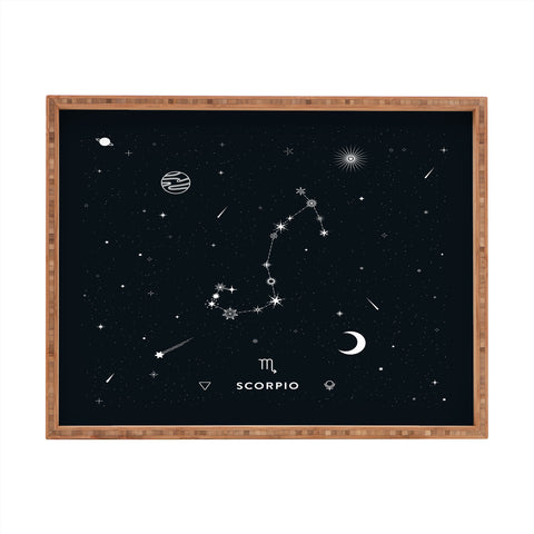 Cuss Yeah Designs Scorpio Star Constellation Rectangular Tray