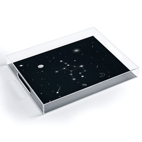 Cuss Yeah Designs Virgo Star Constellation Acrylic Tray