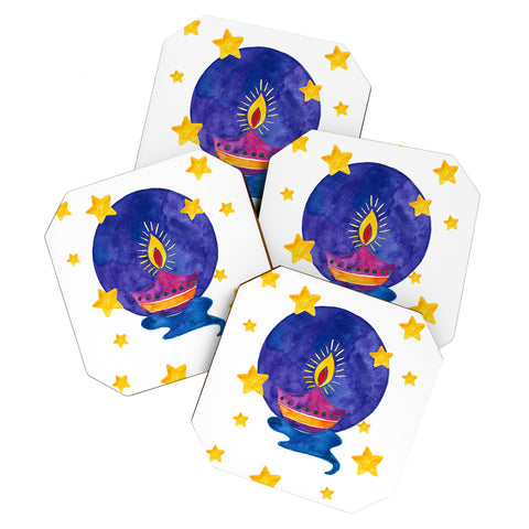 Cynthia Haller Happy Diwali Coaster Set