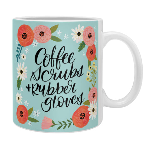 CynthiaF Coffee Scrubs and Rubber Gloves Coffee Mug