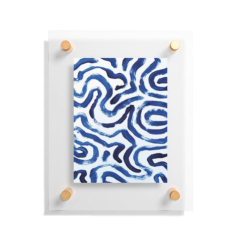 Dan Hobday Art Blue Minimal Floating Acrylic Print