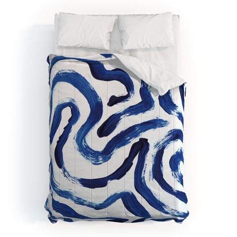 Dan Hobday Art Blue Minimal Comforter