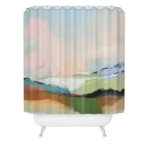Dan Hobday Art Dream Landscape Shower Curtain