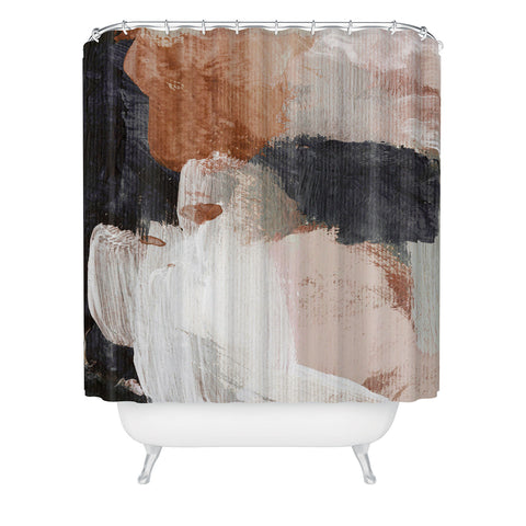 Dan Hobday Art Earthly Abstract Shower Curtain