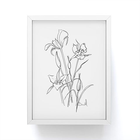 Dan Hobday Art Floral 01 Framed Mini Art Print
