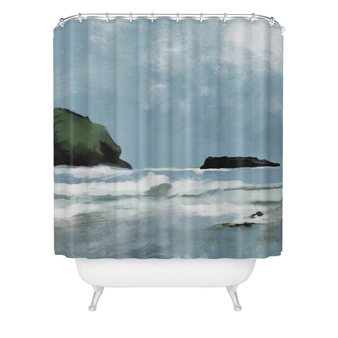 Dan Hobday Art Kernow Shower Curtain