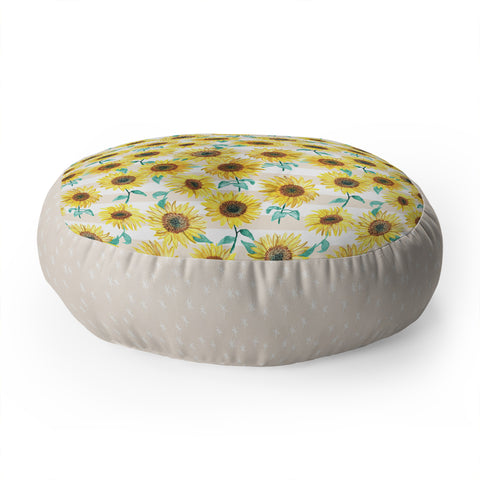 Dash and Ash 90s Sundress Floor Pillow Round