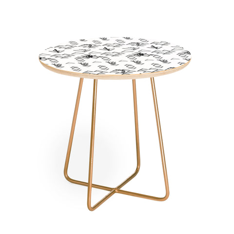 Dash and Ash Arrlo The Buffalo Round Side Table