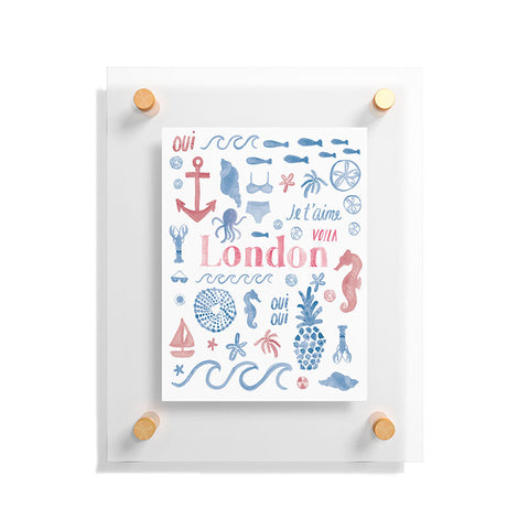 Dash and Ash Beach Collector London Floating Acrylic Print