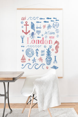 Dash and Ash Beach Collector London Art Print And Hanger