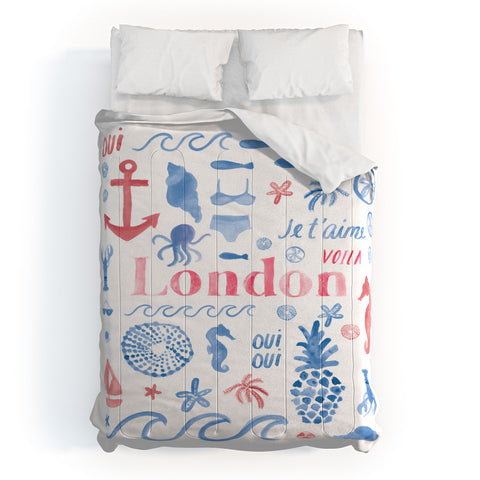 Dash and Ash Beach Collector London Comforter