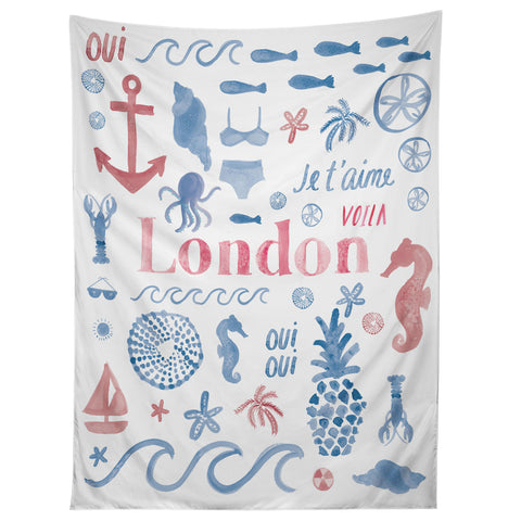 Dash and Ash Beach Collector London Tapestry