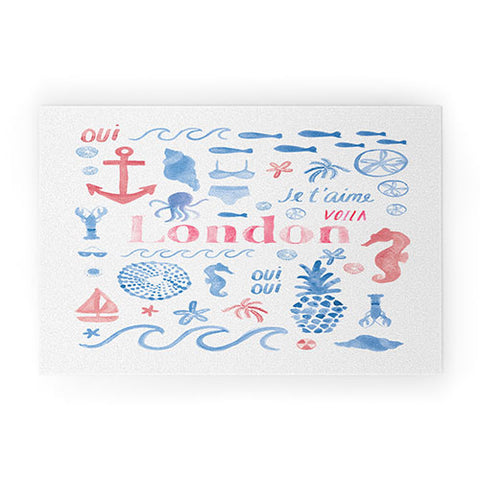 Dash and Ash Beach Collector London Welcome Mat