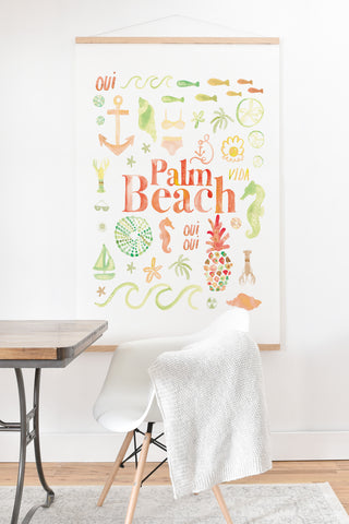 Dash and Ash Beach Collector Palm Beach Art Print And Hanger