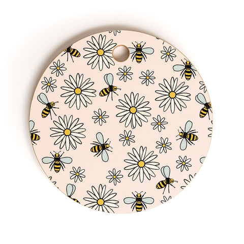 Dash and Ash Bees knees Cutting Board Round