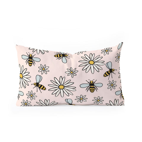 Dash and Ash Bees knees Oblong Throw Pillow