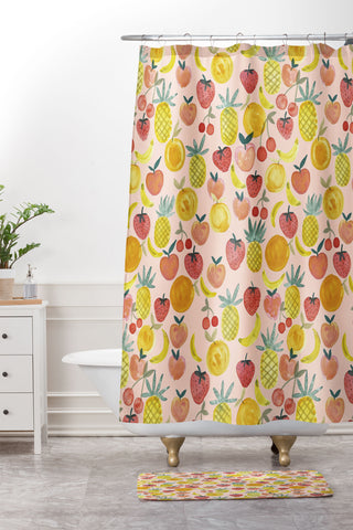 Dash and Ash bing Shower Curtain And Mat