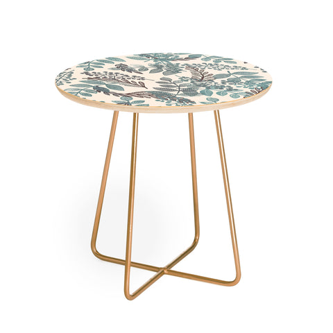 Dash and Ash Blue Bell Round Side Table