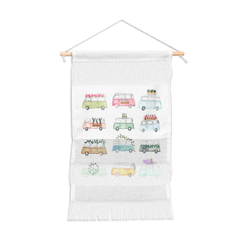 Dash and Ash Buses and Plants Wall Hanging Portrait