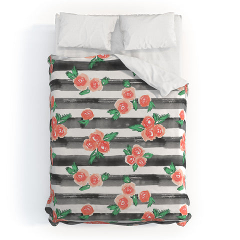 Dash and Ash Cheers To Rose Duvet Cover