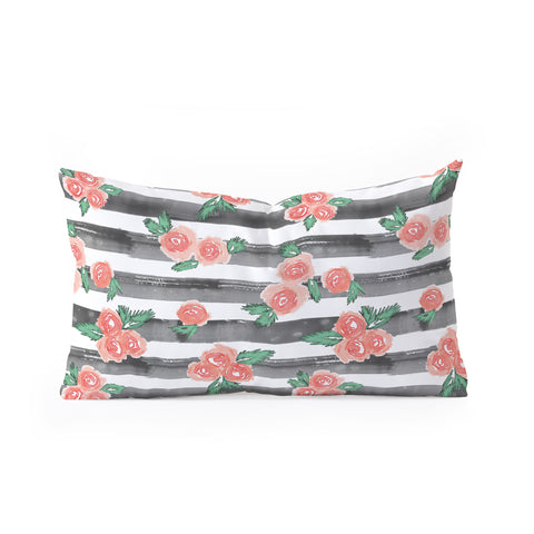 Dash and Ash Cheers To Rose Oblong Throw Pillow