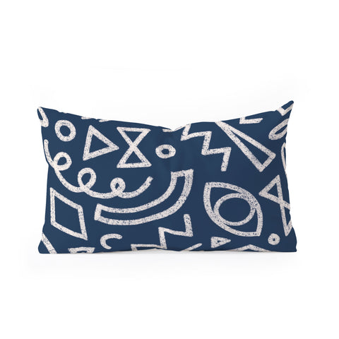 Dash and Ash Dashes III Oblong Throw Pillow