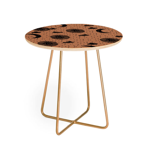 Dash and Ash Day and Night Round Side Table