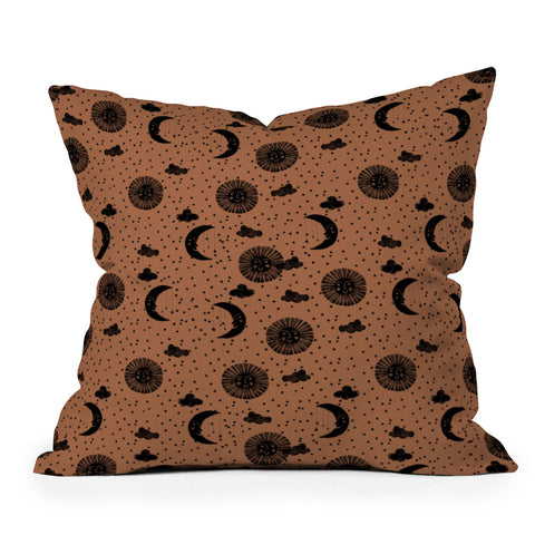 Dash and Ash Day and Night Throw Pillow