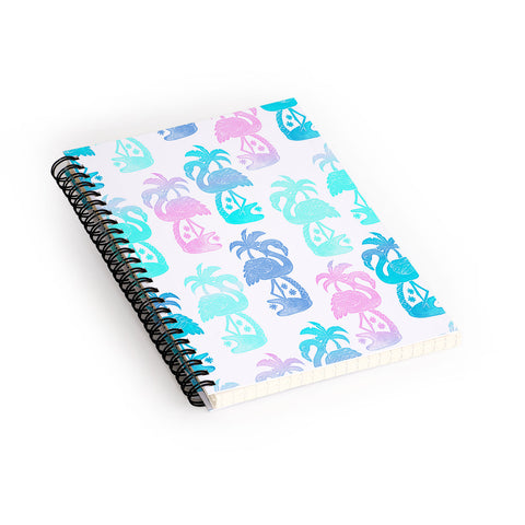 Dash and Ash Flamingo Fla Mango Spiral Notebook