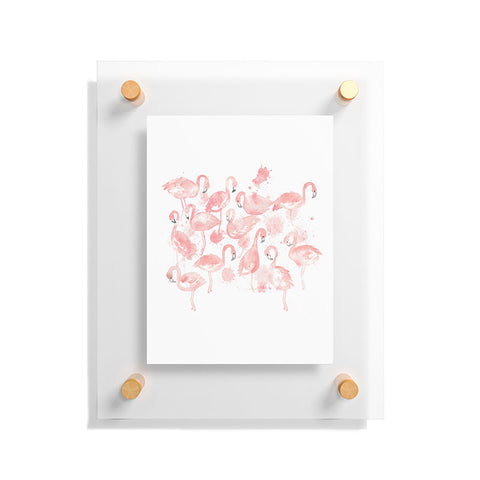 Dash and Ash Flamingo Friends Floating Acrylic Print