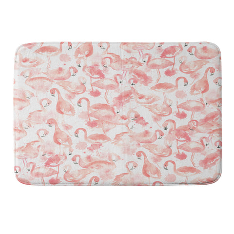 Dash and Ash Flamingo Friends Memory Foam Bath Mat