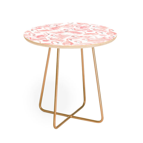 Dash and Ash Flamingo Friends Round Side Table