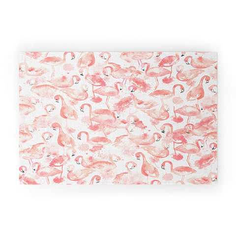 Dash and Ash Flamingo Friends Welcome Mat