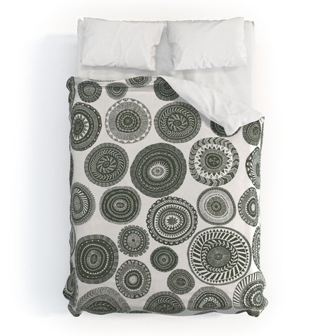 Dash and Ash globally green Duvet Cover