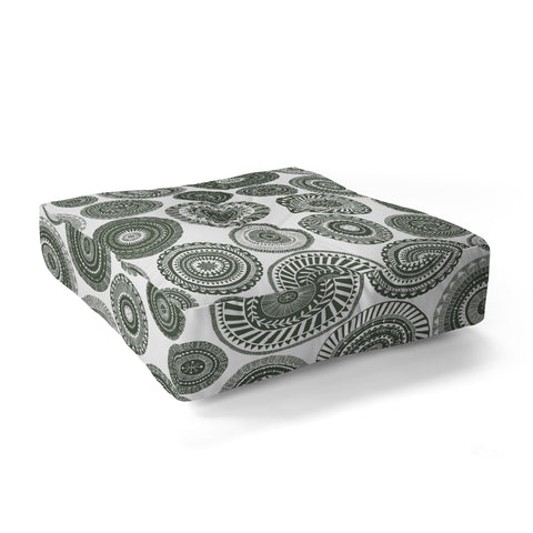 Dash and Ash globally green Floor Pillow Square