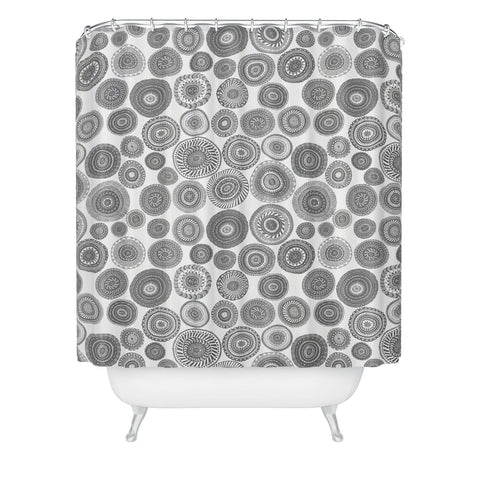 Dash and Ash Globally Shower Curtain
