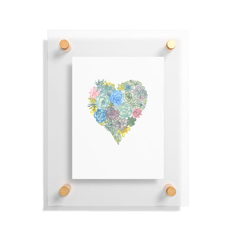 Dash and Ash Heart of Mine Floating Acrylic Print