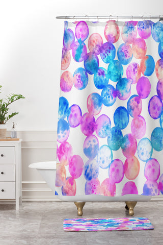Dash and Ash In A Dream Shower Curtain And Mat