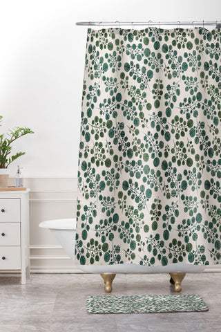 Dash and Ash Jades Shower Curtain And Mat