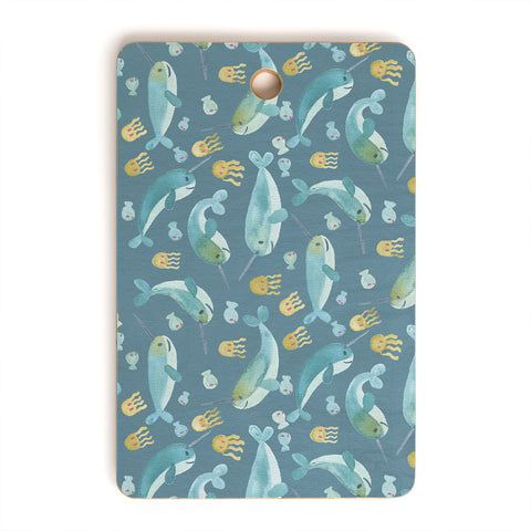 Dash and Ash Jelly Narwhal Cutting Board Rectangle